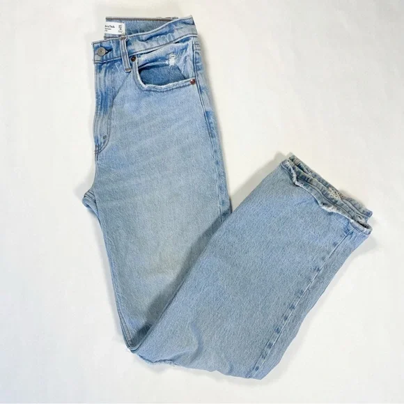 Abercrombie & Fitch High Rise The ‘90s Relaxed Distressed Jeans - Picture 3 of 5